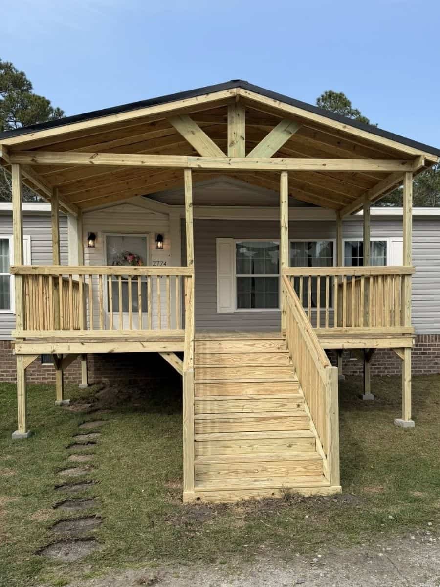 Outdoor construction project by R&A Constructions