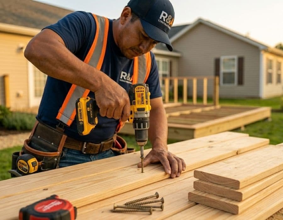 Deck construction by R&A Constructions