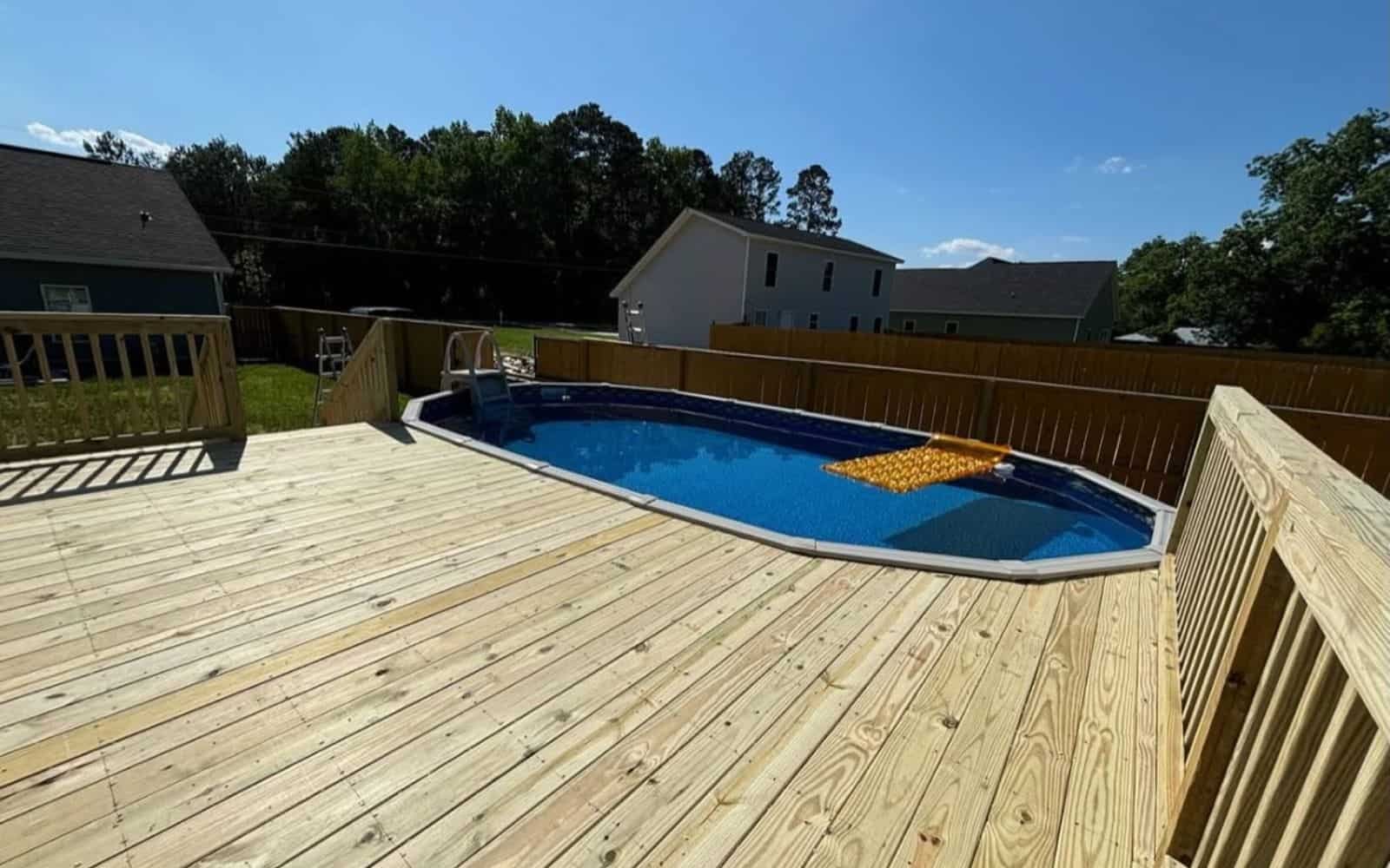 Full Wrap Pool Deck
