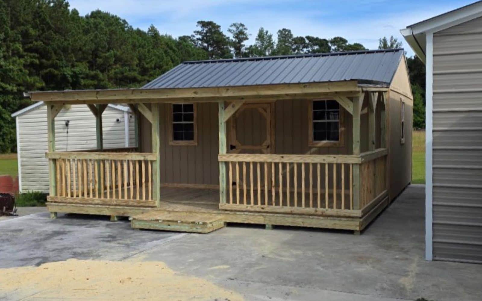 Deluxe Side Porch Shed