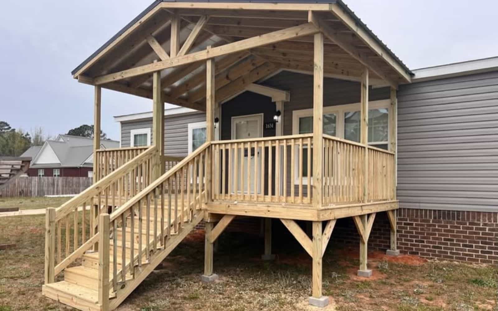 Elevated Gable Porch