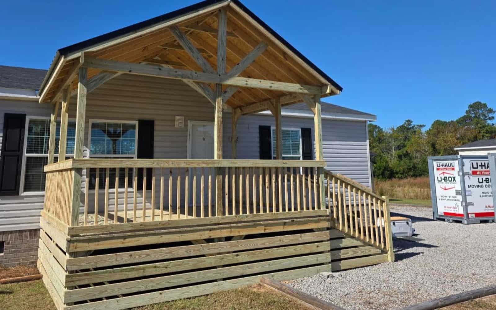 Gabled Porch Entryway